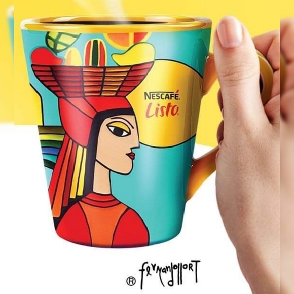 Nescafe Listo Special Edition Fernardo Llort Mug - Picture 1 of 10